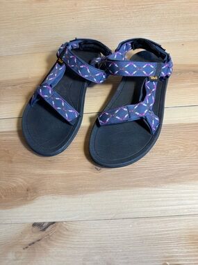 Teva Hurricane XLT2 Big Kid Sandals US 5 Diamond Mood Indigo Sport Adjustable